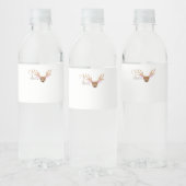 Oh Deer Artistic Style Waterfles Etiket (Flessen)