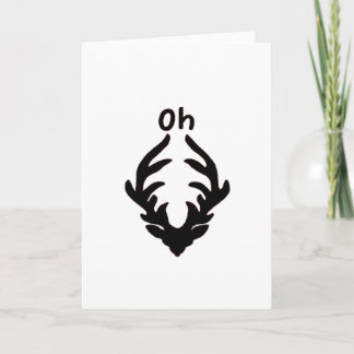 Oh Deer Artistieke Schone Stijl Kaart