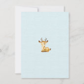 Oh Deer Baby Boys Foto geboorteaankondiging Aankondiging (Achterkant)