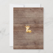 Oh Deer Baby Boys Foto geboorteaankondiging Aankondiging (Achterkant)