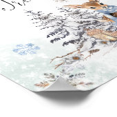 Oh Deer Baby Jongen Baby's zijn Zoet Neem een trak Poster (Hoek)