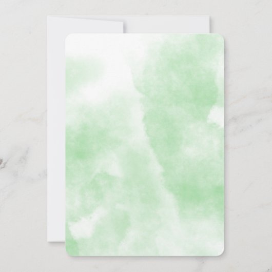 Oh Deer Baby Meisje Berry Flowers Bos Baby shower Kaart (Achterkant)