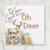 Oh Deer Baby shower Bedankjes Labels (Voorkant)