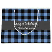 Oh Deer Baby shower Blue Boy Groot Cadeauzakje (Voorkant)