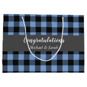 Oh Deer Baby shower Blue Boy Groot Cadeauzakje (Achterkant)