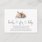 Oh Deer Baby shower boeken voor Baby Informatiekaartje (Voorkant)