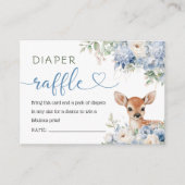Oh Deer Baby Shower Boy Diaper Raffle Informatiekaartje (Voorkant)