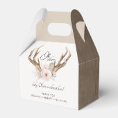 Oh Deer Baby shower Favoriet Box – Woodland Floral Bedankdoosjes (Achterkant)