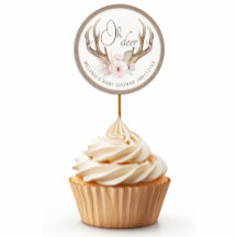 Oh Deer Baby shower Favoriet Sticker – Woodland Wa