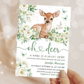 Oh Deer Baby Shower Gender Neutral Kaart