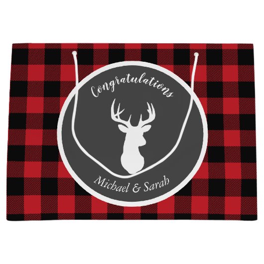 Oh Deer Baby shower Groot Cadeauzakje (Voorkant)