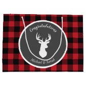 Oh Deer Baby shower Groot Cadeauzakje (Achterkant)