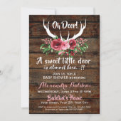 Oh Deer Baby shower Invitation Kaart (Voorkant)