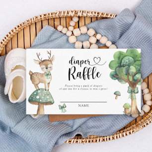 Oh Deer Baby shower - luierverloting Informatiekaartje