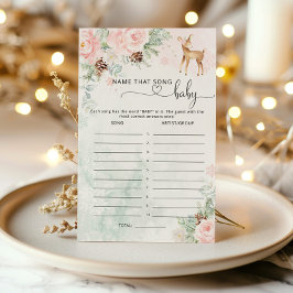 Oh Deer Baby shower Noem dat liedje spel