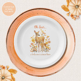 Oh Deer Baby Shower Papieren Borden Herfst Thema Bordje