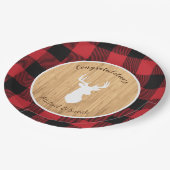 Oh Deer Baby shower Papieren Bordje (Gekanteld)