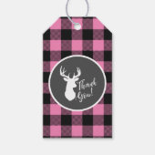 Oh Deer Baby shower Pink Cadeaulabel (Voorkant)