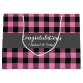 Oh Deer Baby shower Pink Groot Cadeauzakje (Voorkant)