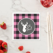 Oh Deer Baby shower Pink Servet (Insitu)