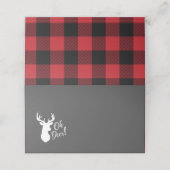 Oh Deer Baby shower Plaatskaartje (Buitenkant ongevouwen)