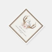 Oh Deer Baby shower servetten – Woodland Floral An (Hoek)