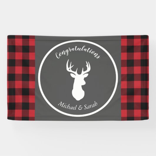 Oh Deer Baby shower Spandoek (Horizontaal)