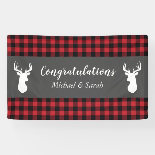 Oh Deer Baby shower Spandoek (Horizontaal)