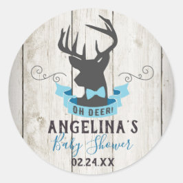 Oh Deer Baby shower Stickers Favor Tag