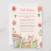 Oh Deer Baby Shower-uitvindingen Kaart (Voorkant)