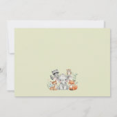 Oh Deer | Baby shower voor bosdieren in bosgebiede Kaart (Achterkant)