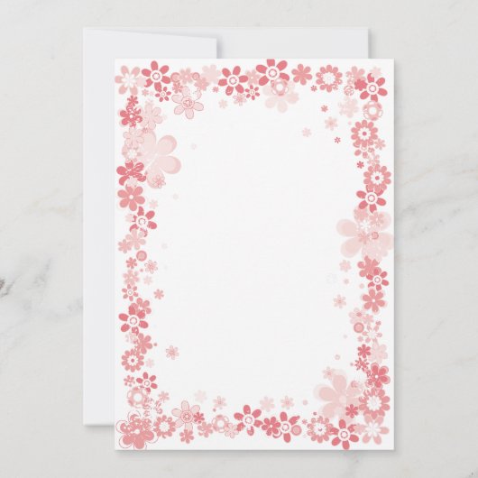 Oh Deer Baby shower Waterverf Botanische Floral Kaart (Achterkant)