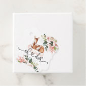 Oh Deer Baby shower Waterverf Floral Bedankjes Labels (In situ)