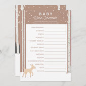 Oh Deer - Baby Word Scramble Programmakaart (Voorkant / Achterkant)