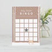 Oh Deer - BINGO Baby shower Game Programmakaart (Staand voorkant)