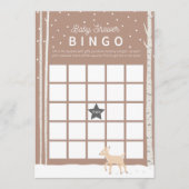 Oh Deer - BINGO Baby shower Game Programmakaart (Voorkant)