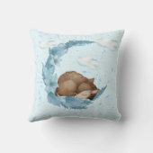 Oh, Deer & Blue Clouds Dust Baby Nursery Kussen (Achterkant)