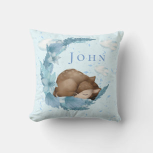 Oh, Deer & Blue Clouds Dust Baby Nursery Kussen