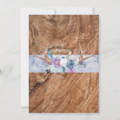 Oh Deer Boho Gender Neutral Baby shower Uitnodigin Kaart (Achterkant)