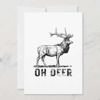 Oh Deer Bold Graphic Expression Feestdagenkaart