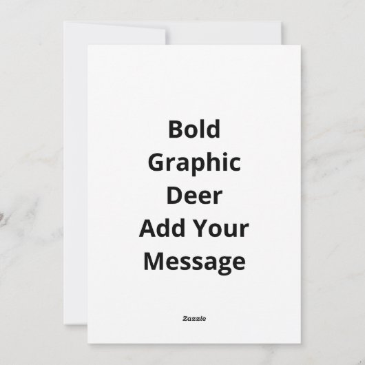 Oh Deer Bold Graphic Expression Feestdagenkaart (Achterkant)