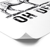 Oh Deer Bold Graphic Expression  Poster (Hoek)