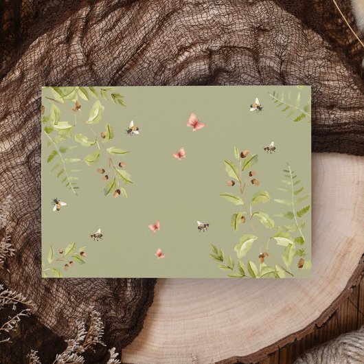 Oh Deer Bos Baby Shower Bosdieren Kaart