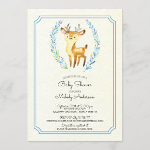 Oh Deer Boys Baby shower Baby Uitnodiging