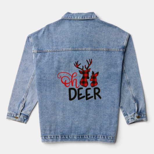 Oh Deer Bufallo Plaid Denim Jacket (Achterkant)