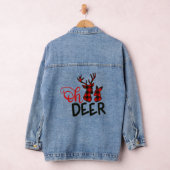 Oh Deer Bufallo Plaid Denim Jacket (Hangar)