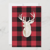 Oh Deer! Buffalo speelde onze kleine buck verjaard Kaart (Achterkant)