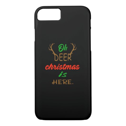 Oh Deer Christmas Celebration Holiday Design Case-Mate iPhone Case (Achterkant)