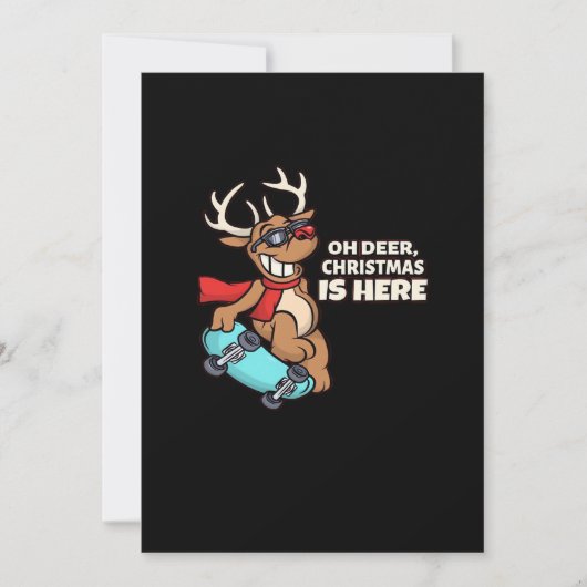 Oh Deer Christmas Celebration Holiday Design Feestdagenkaart (Voorkant)