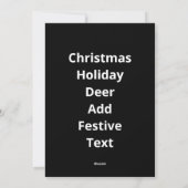 Oh Deer Christmas Celebration Holiday Design Feestdagenkaart (Achterkant)